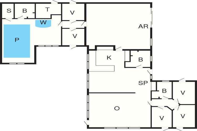 Five-Bedroom Holiday Home In Lokken 3 Екстериор снимка